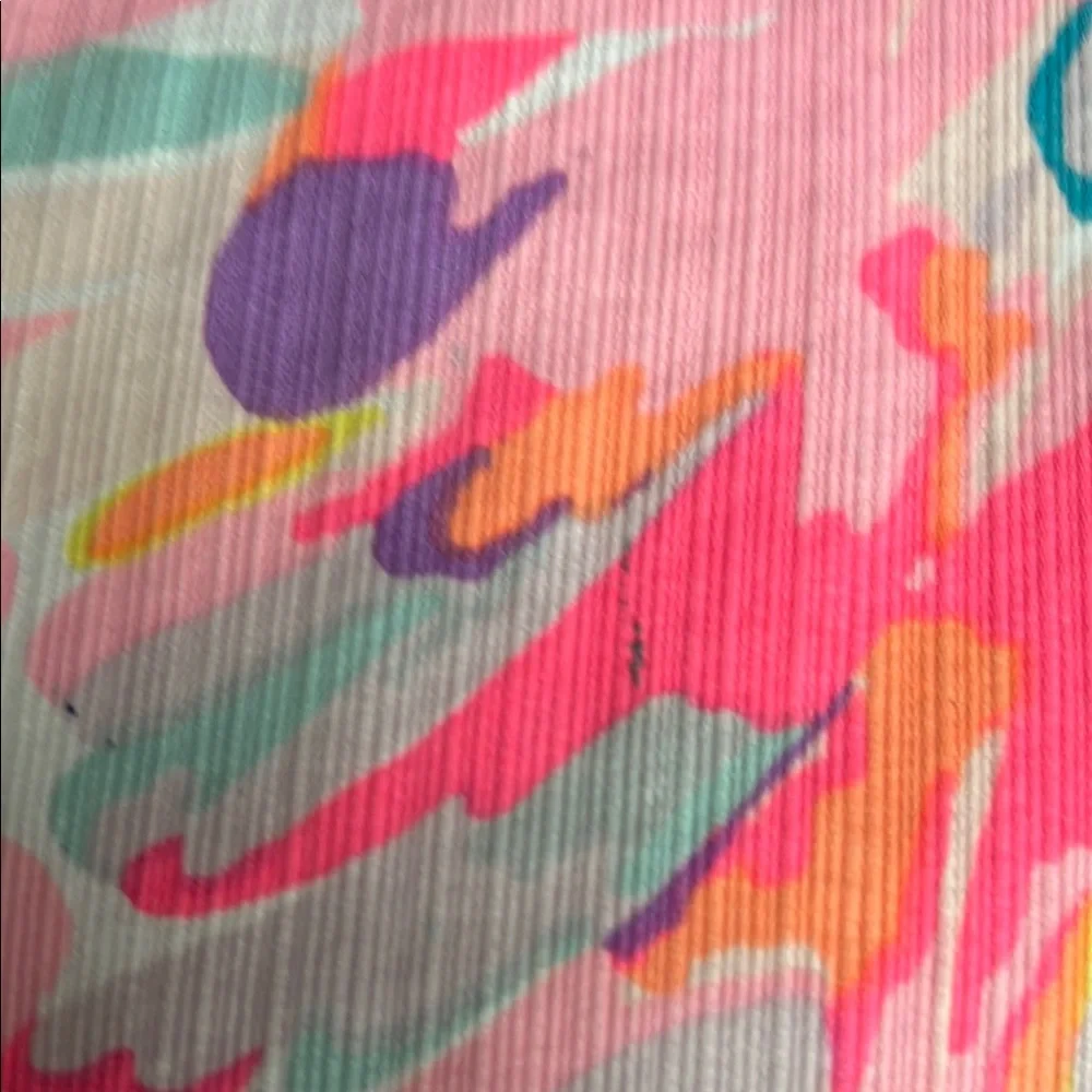 Lilly Pulitzer Pink and Purple Embroidered Girls Dress - Size 10